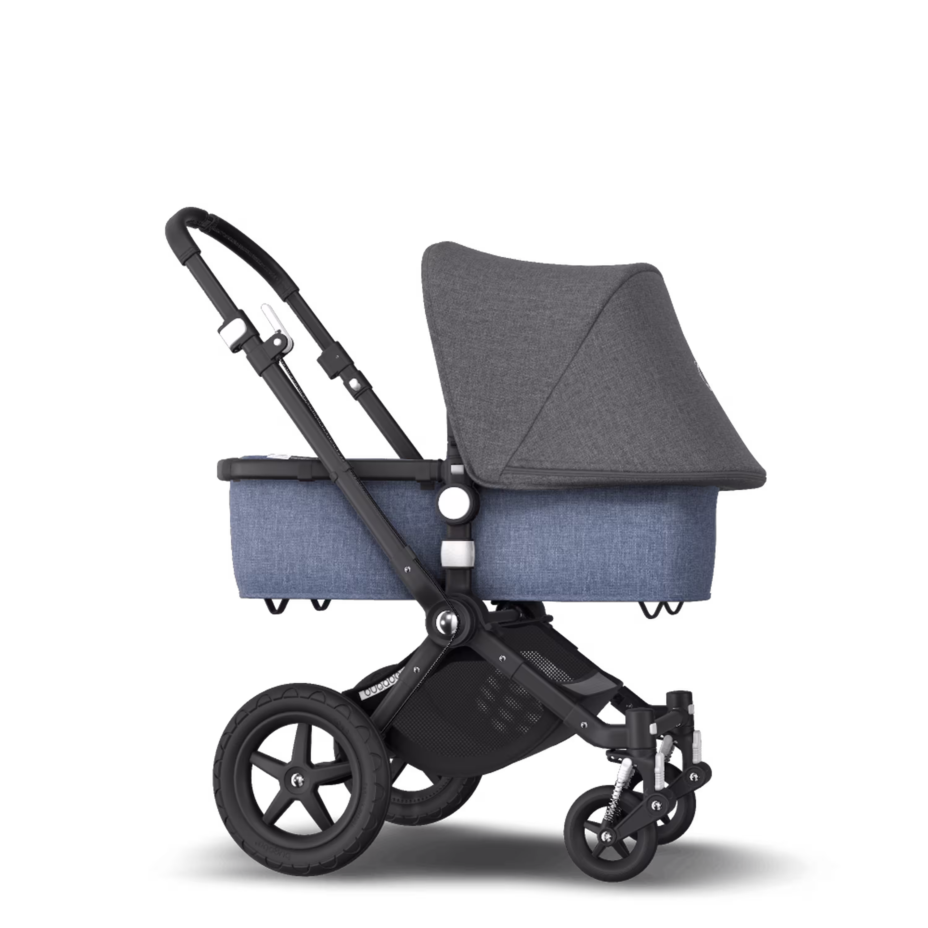 Bugaboo Cameleon3 Plus grey melange sun canopy, blue melange fabrics, black base - Main Modal Image Slide 4 of 6