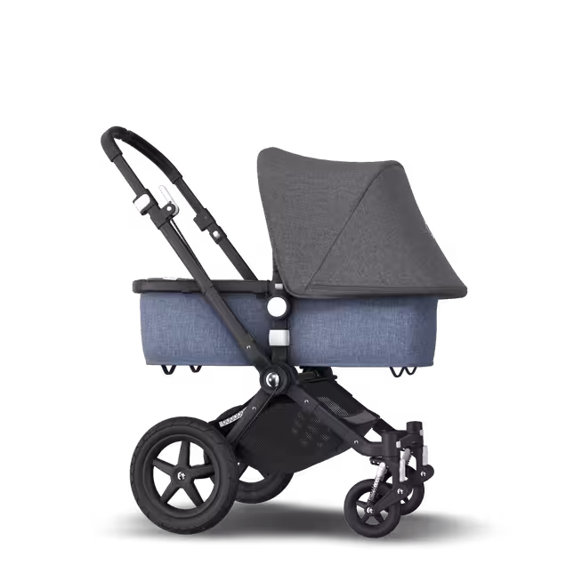 Bugaboo Cameleon3 Plus grey melange sun canopy, blue melange fabrics, black base - Main Image Slide 4 of 6