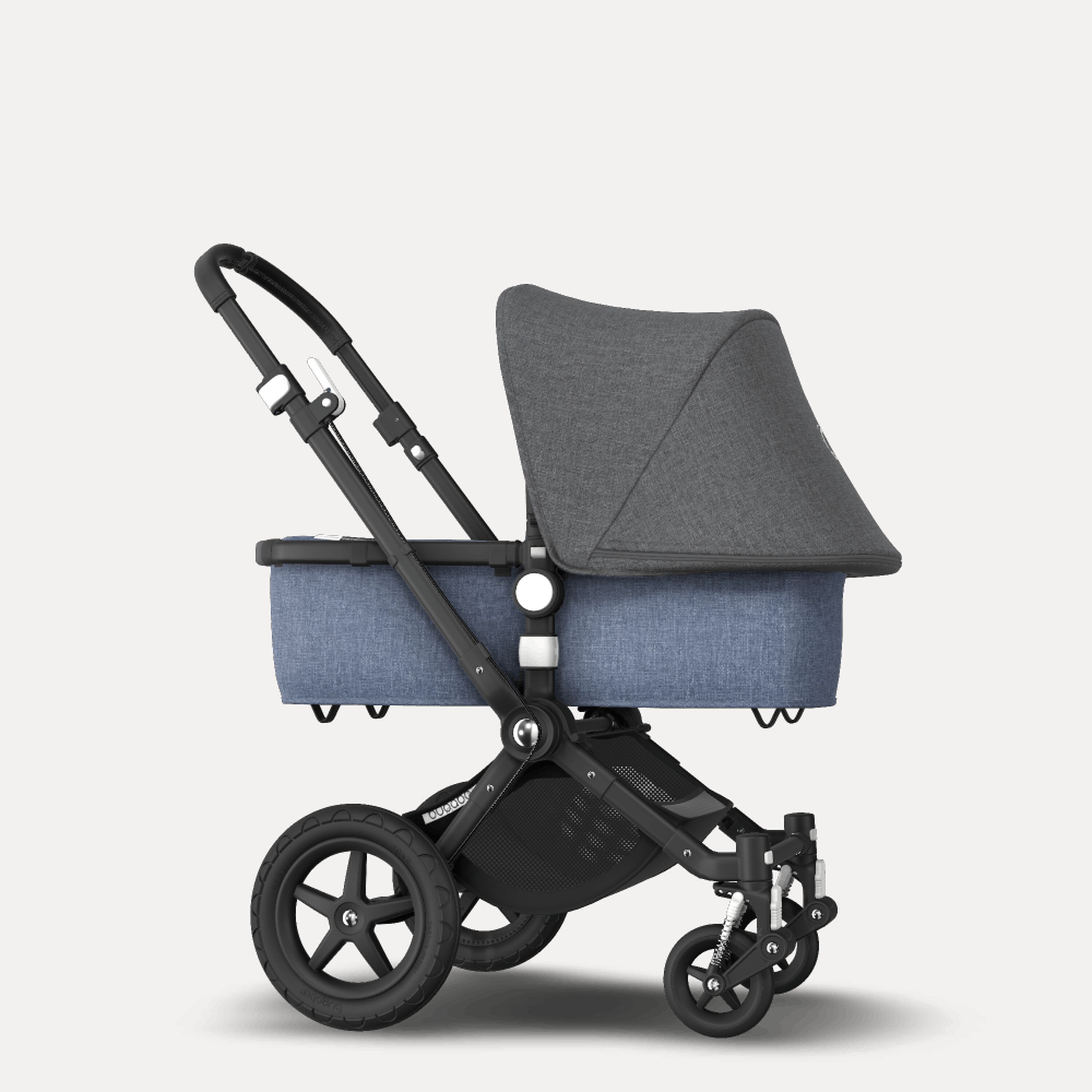 Bugaboo Cameleon3 Plus grey melange sun canopy, blue melange fabrics, black base - Main Modal Image Slide 4 of 6