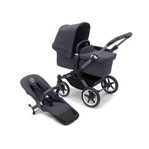 Bugaboo Donkey 5 Mono complete GRAPHITE/STORMY BLUE-STORMY BLUE - Main Image Slide 1 of 10