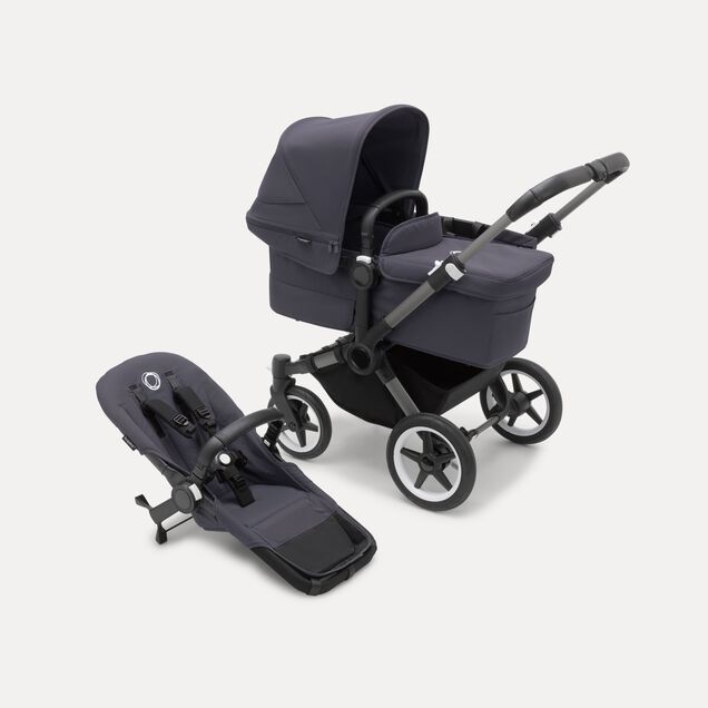 Bugaboo Donkey 5 Mono complete GRAPHITE/STORMY BLUE-STORMY BLUE - Main Image Slide 1 of 10