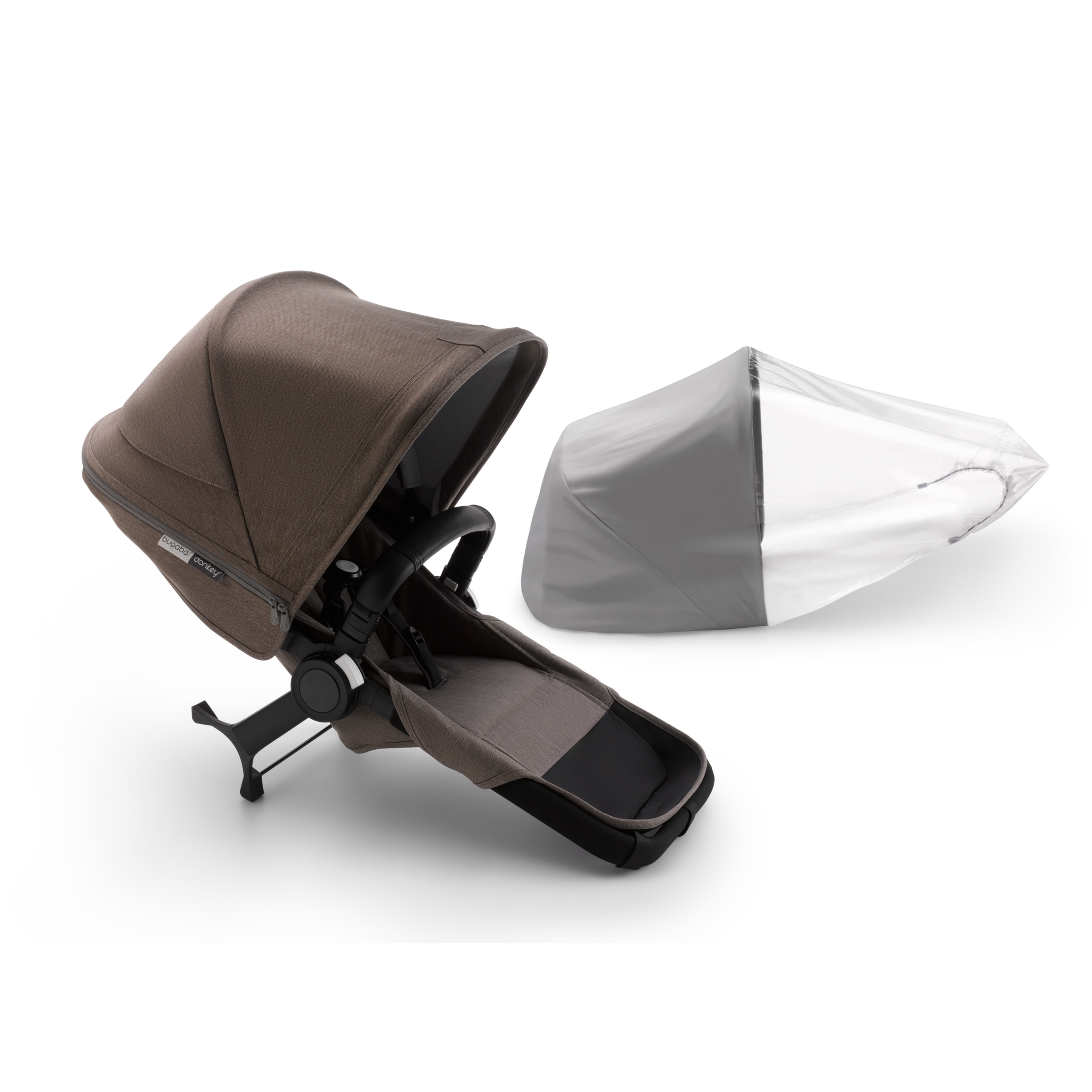Refurbished Bugaboo Donkey3 Mineral duo ext compl BLACK/TAUPE - Thumbnail Slide 1 of 2