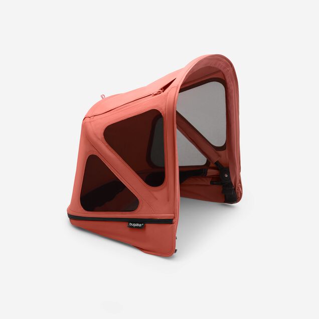 Refurbished Bugaboo Donkey breezy sun canopy Sunrise red - Main Image Slide 1 of 4