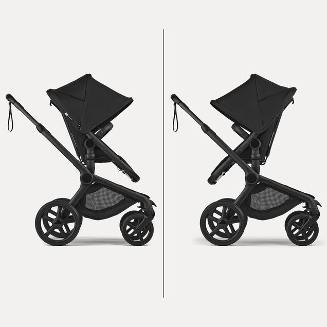 The Bugaboo Fox 5 Renew's reversible seat in two positions: facing parents or facing the world. - Main Image Slide 7 of 12
