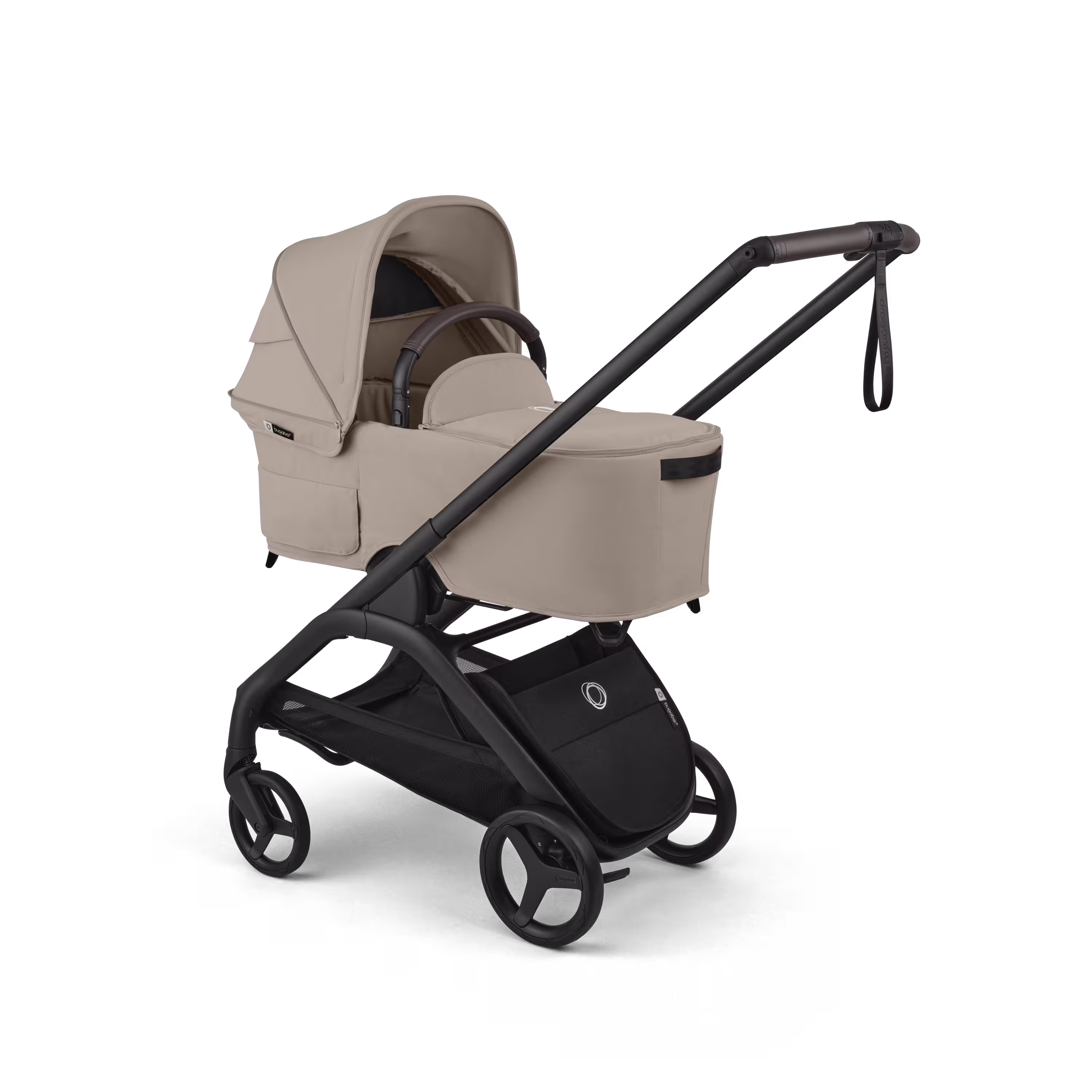 Bugaboo Dragonfly Plus 2-in-1 stroller black base, desert taupe fabrics, desert taupe sun canopy - Main Modal Image Slide 2 of 11