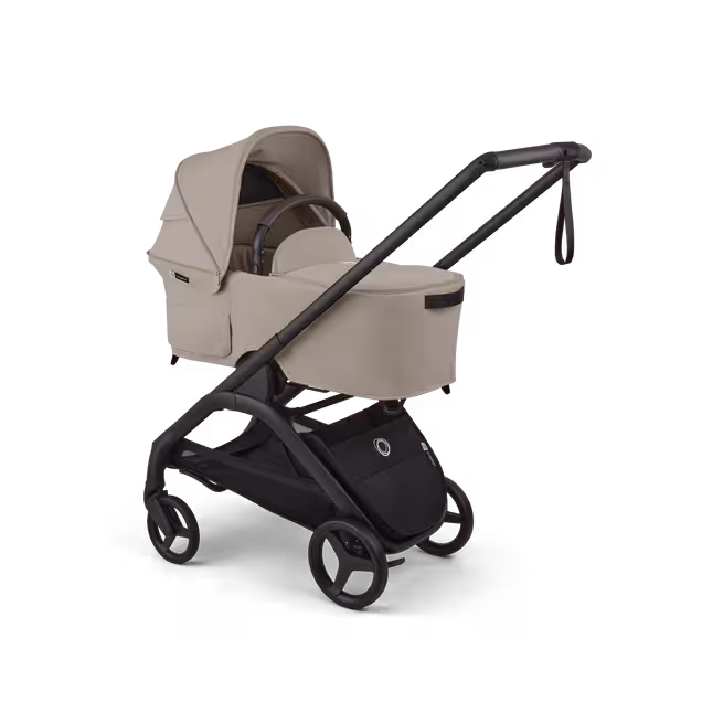 Bugaboo Dragonfly Plus 2-in-1 stroller black base, desert taupe fabrics, desert taupe sun canopy - Main Image Slide 2 of 11