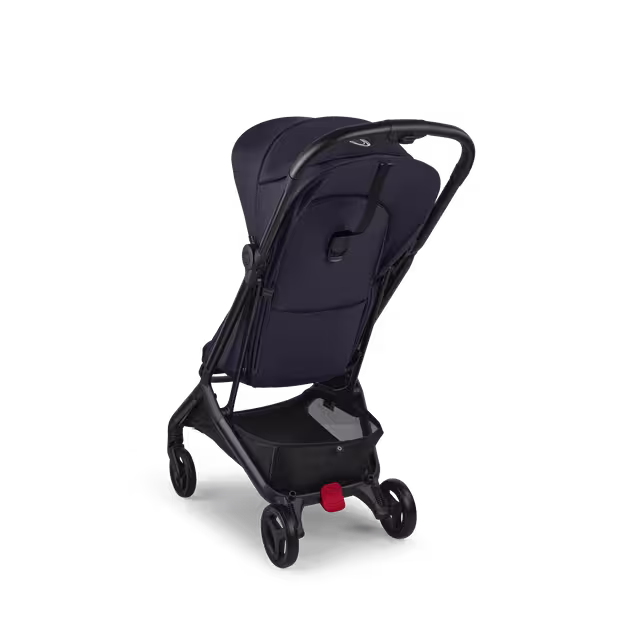 Bugaboo Butterfly 2 Plus travel pram black base, deep indigo fabrics, deep indigo sun canopy - Main Image Slide 3 of 12