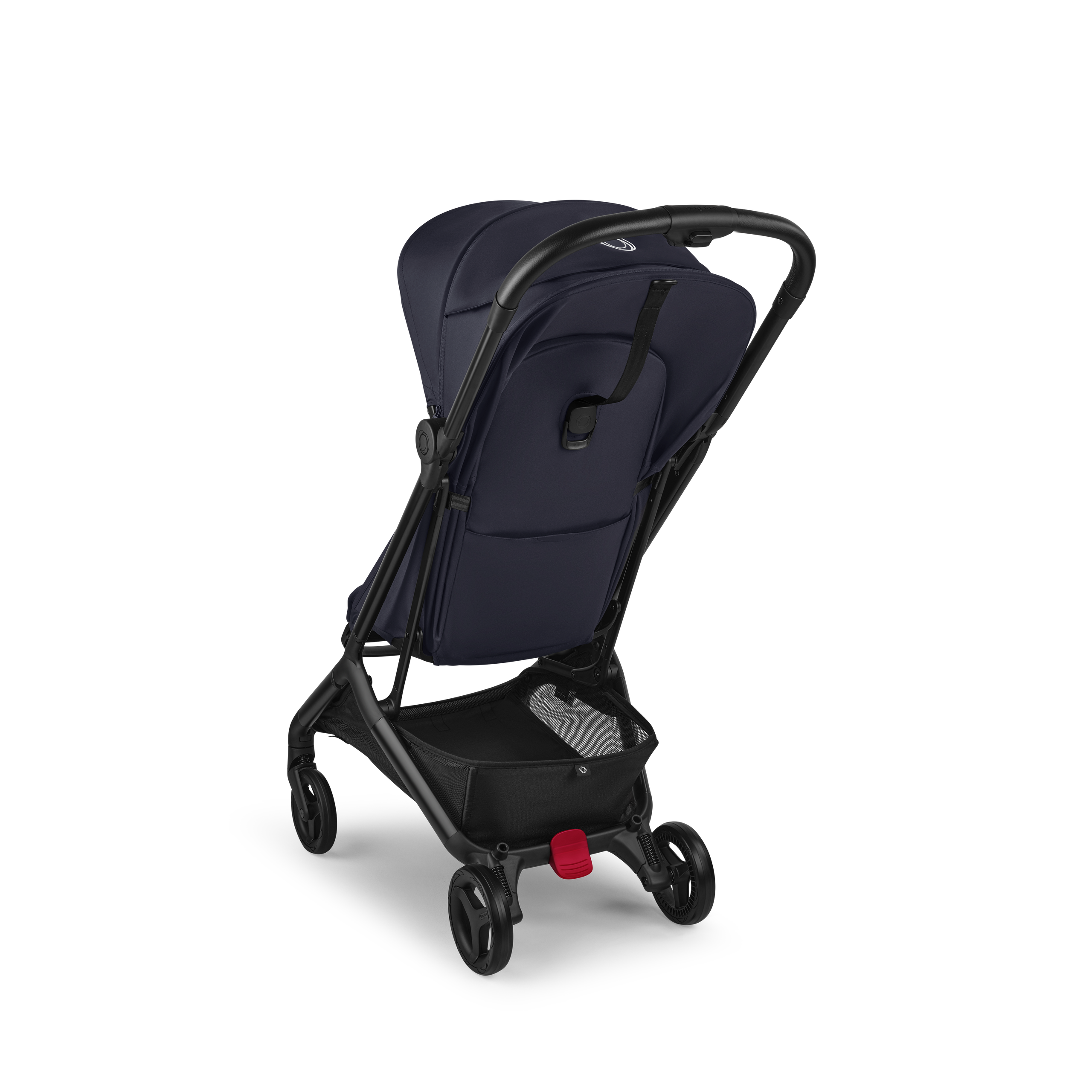 Bugaboo Butterfly 2 Plus travel pram black base, deep indigo fabrics, deep indigo sun canopy - Thumbnail Slide 3 of 12