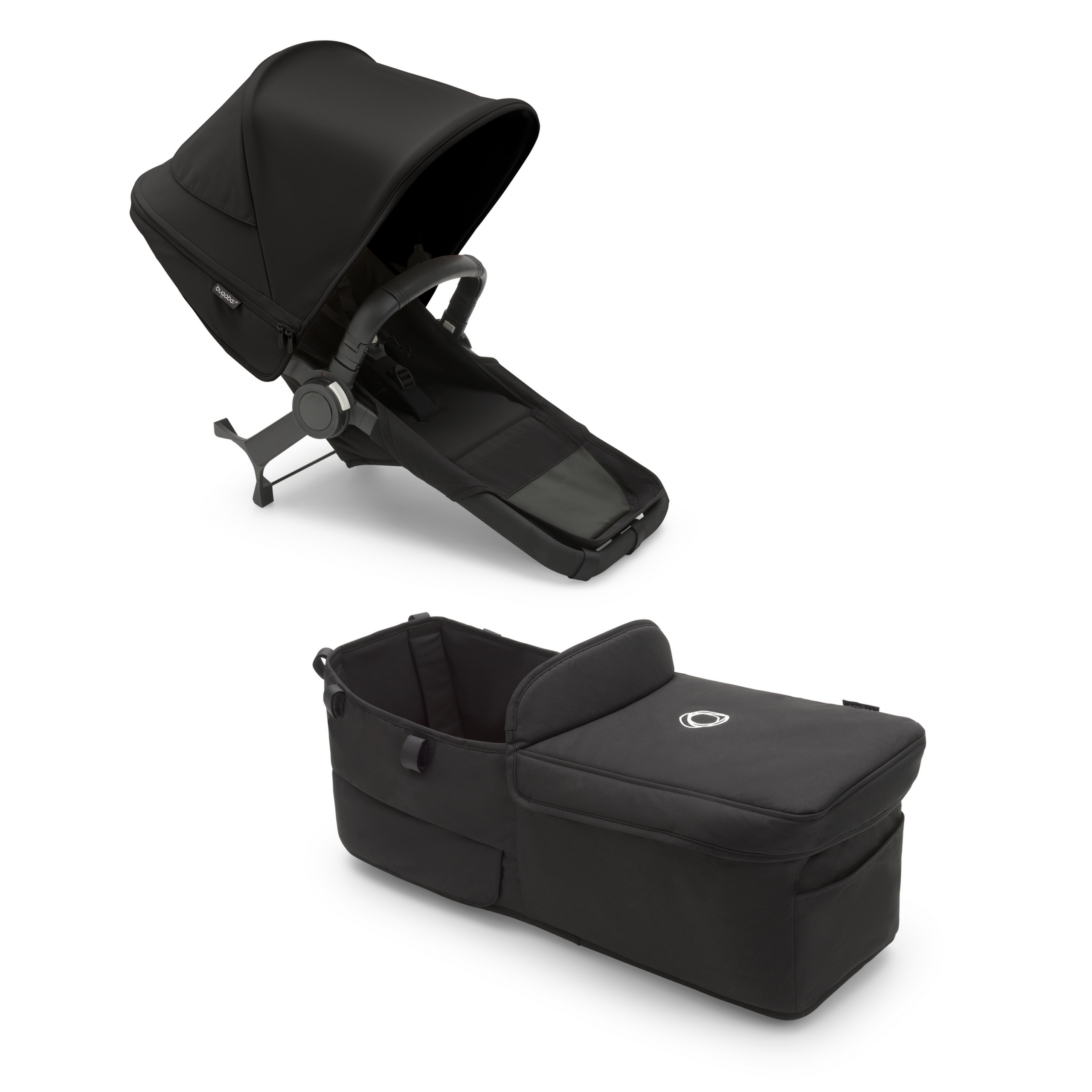 Bugaboo Donkey 5 Twin extension set complete AU MIDNIGHT BLACK-MIDNIGHT BLACK - Thumbnail Slide 1 of 1