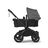 Bugaboo Donkey 5 Mono 2-in-1 stroller black base, midnight black fabrics, grey mélange sun canopy - Thumbnail Slide 3 of 12