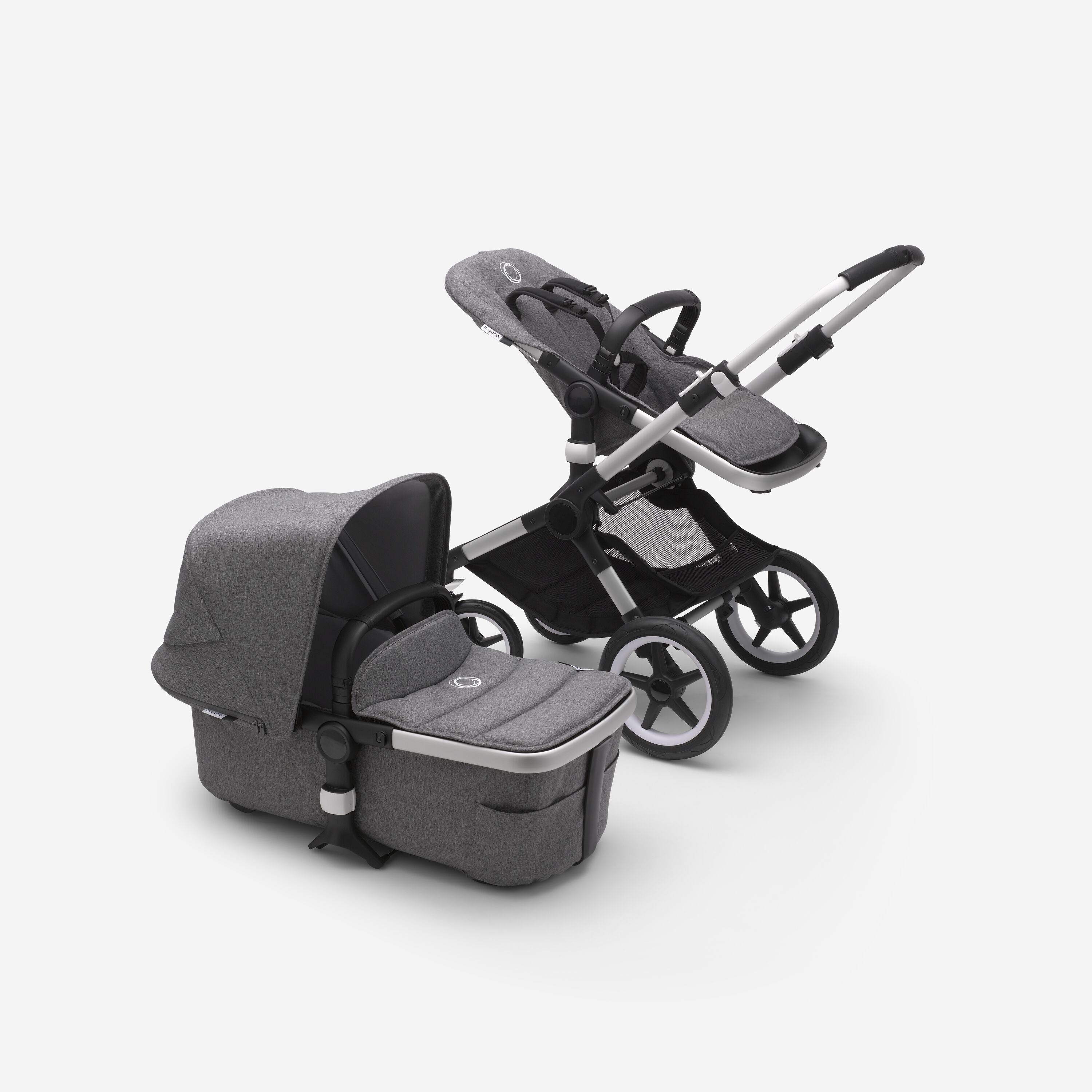 Refurbished Bugaboo Fox2 complete AU ALU/GREY MELANGE-GREY MELANGE - Main Modal Image Slide 2 of 4