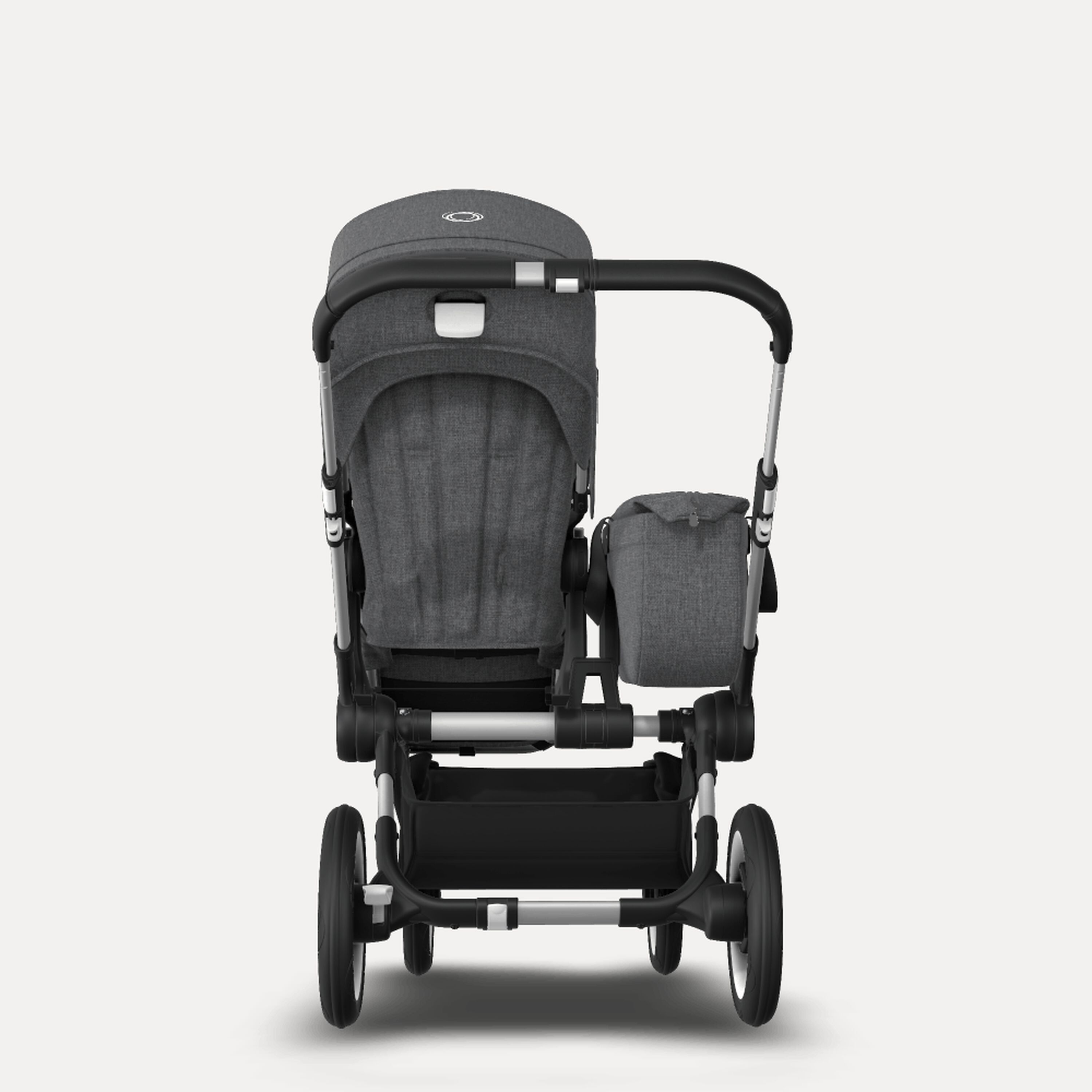 Bugaboo Donkey 3 Mono travel system grey melange sun canopy, grey melange fabrics, aluminium base - Main Modal Image Slide 8 of 18