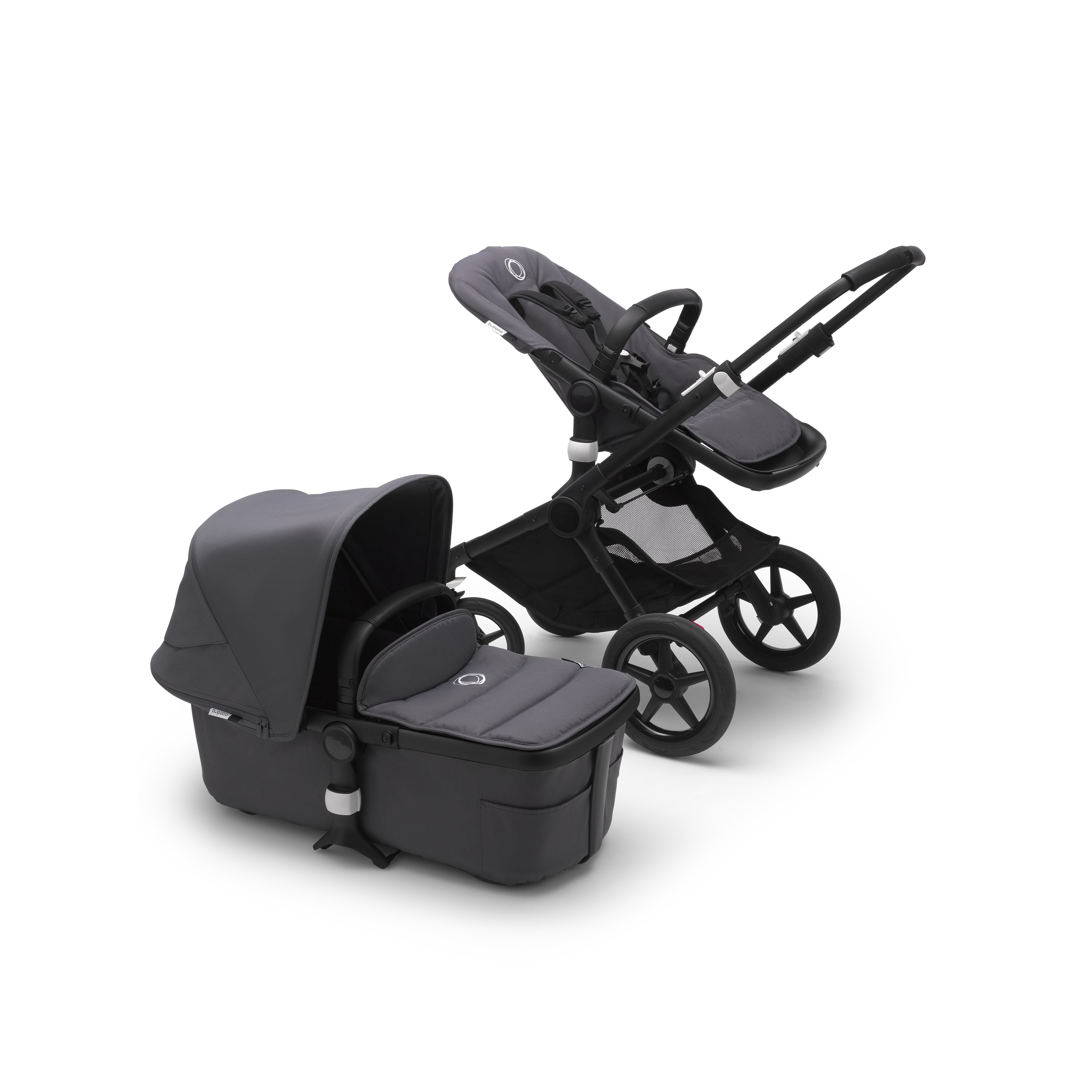 Bugaboo Fox 2 complete | BLACK/STEEL BLUE-STEEL BLUE - Thumbnail Slide 1 van 1