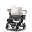 Bugaboo Donkey 5 Duo double stroller graphite base, grey mélange fabrics, misty white sun canopy - Thumbnail Slide 3 of 11