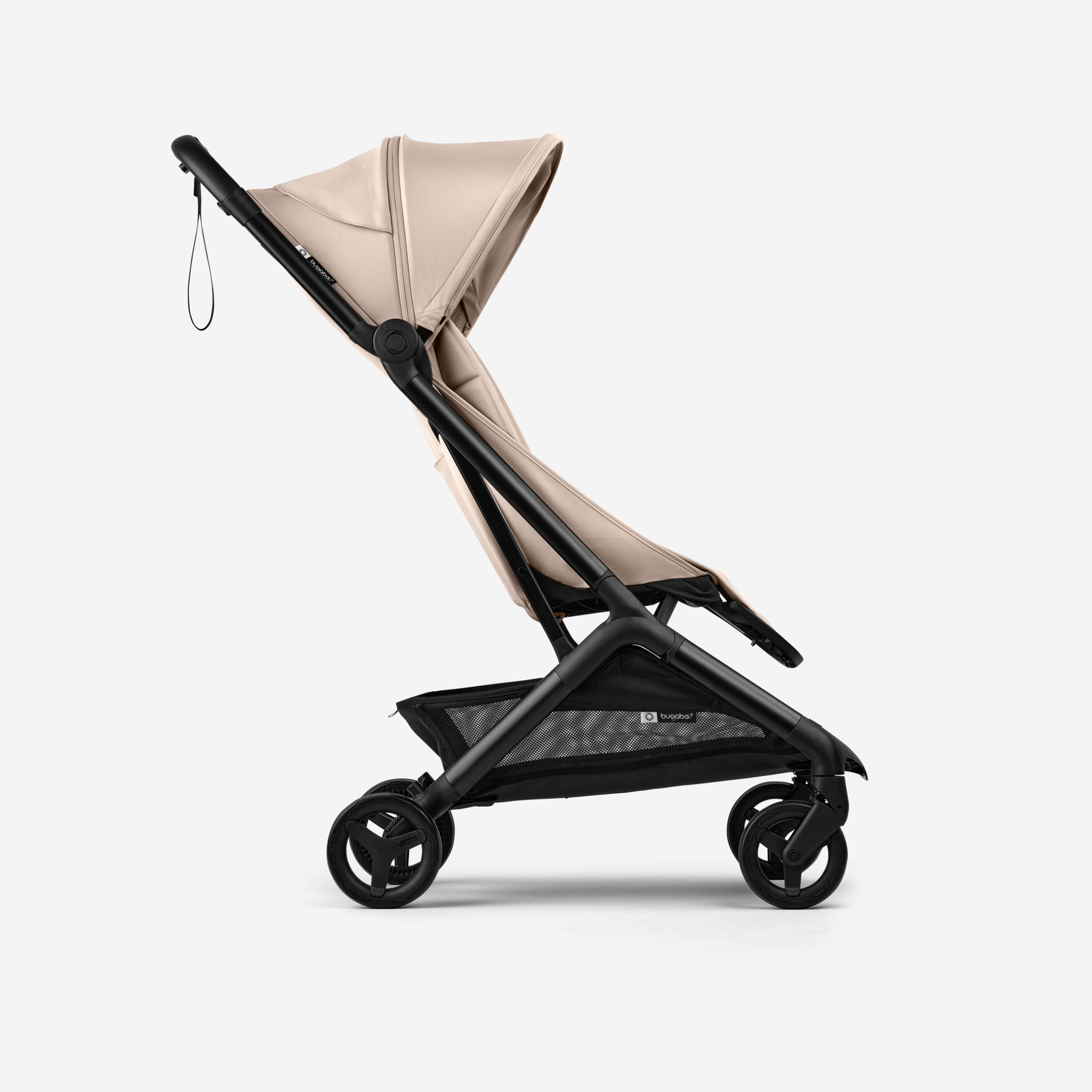 Bugaboo Butterfly 2 travel stroller black base, desert taupe fabrics, desert taupe sun canopy - Main Modal Image Slide 2 of 9