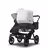 Bugaboo Donkey 5 Duo double stroller black base, midnight black fabrics, misty white sun canopy - Thumbnail Slide 3 of 11