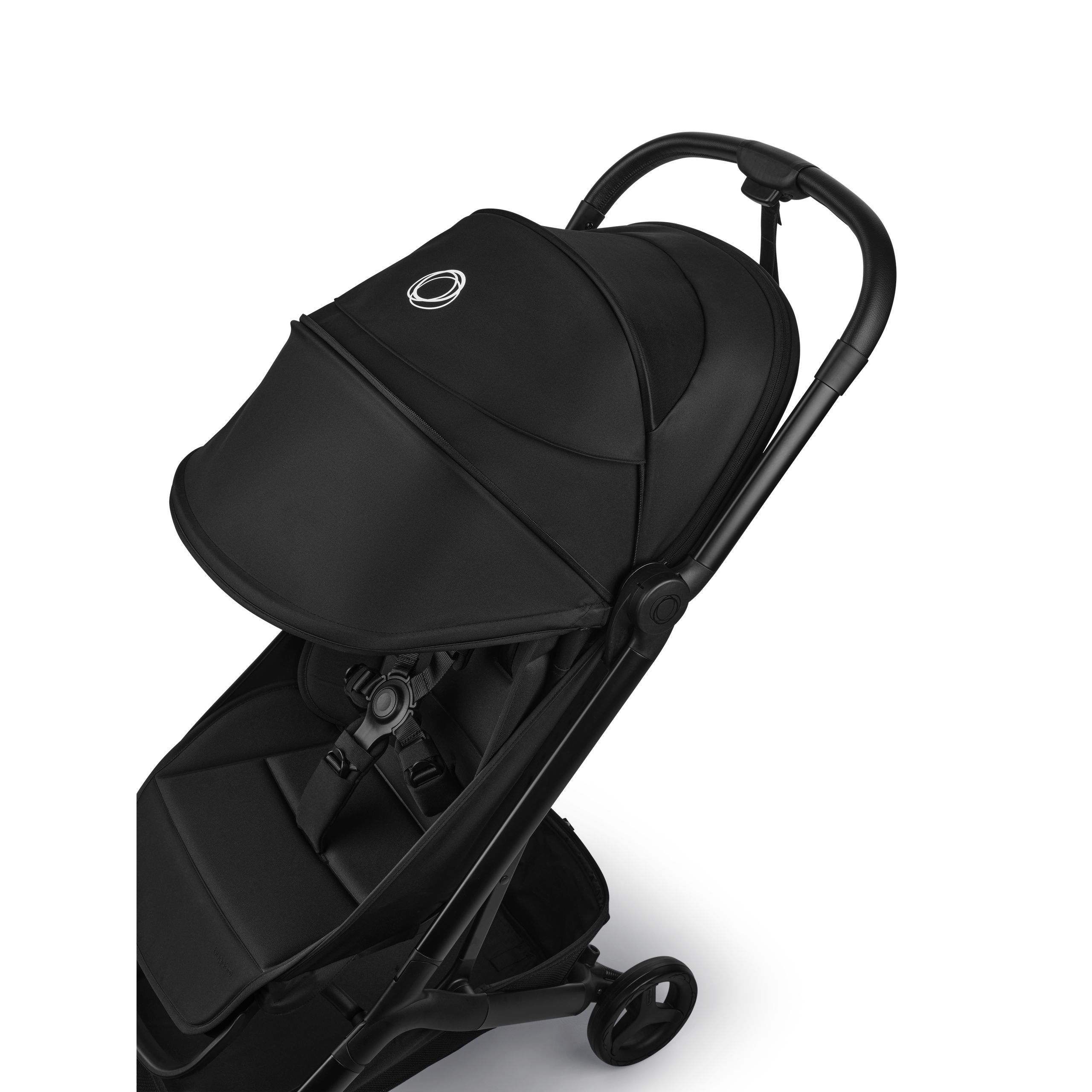 Bugaboo Butterfly 2 Plus travel pram black base, deep indigo fabrics, deep indigo sun canopy - Thumbnail Slide 6 of 12