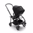 Bugaboo Bee 6 bassinet and seat stroller black sun canopy, grey mélange fabrics, black base - Thumbnail Slide 3 van 6