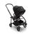 Bugaboo Bee 6 bassinet and seat stroller black sun canopy, grey mélange fabrics, black base - Thumbnail Slide 3 of 6