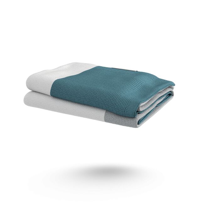 Bugaboo Light Cotton Blanket - PETROL BLUE MULTI - Main Image Slide 5 of 8