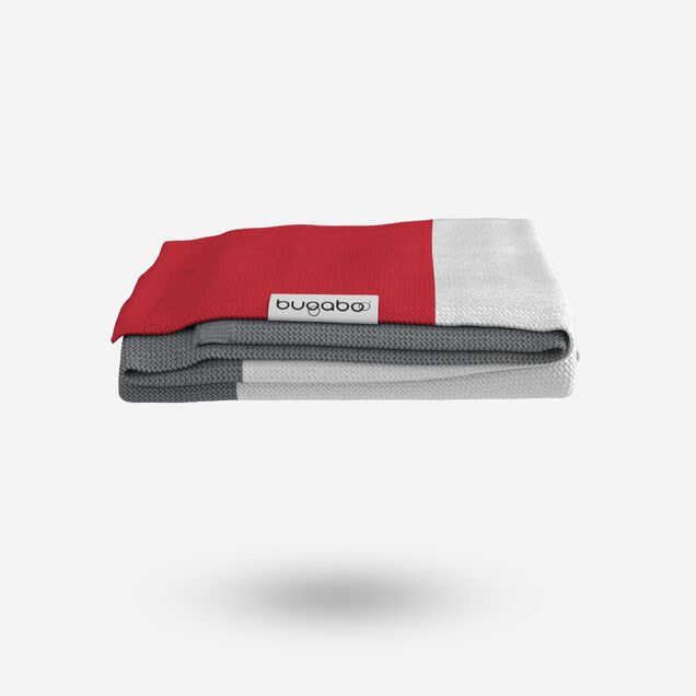 Bugaboo Light Cotton Blanket - NEON RED MULTI - Main Image Slide 1 of 10