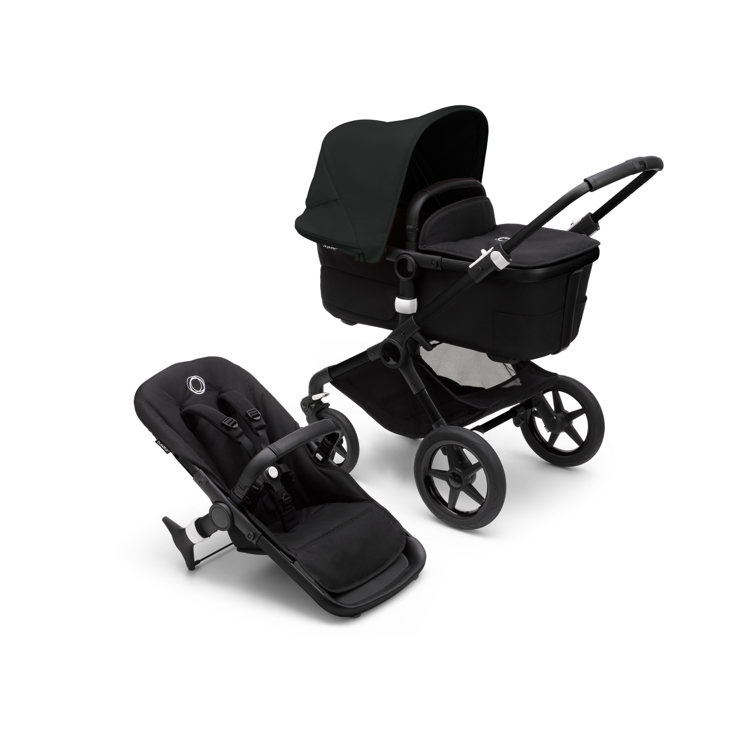 Refurbished Bugaboo Fox 3 complete IL BLACK/MIDNIGHT BLACK-MIDNIGHT BLACK - Thumbnail Slide 3 of 5