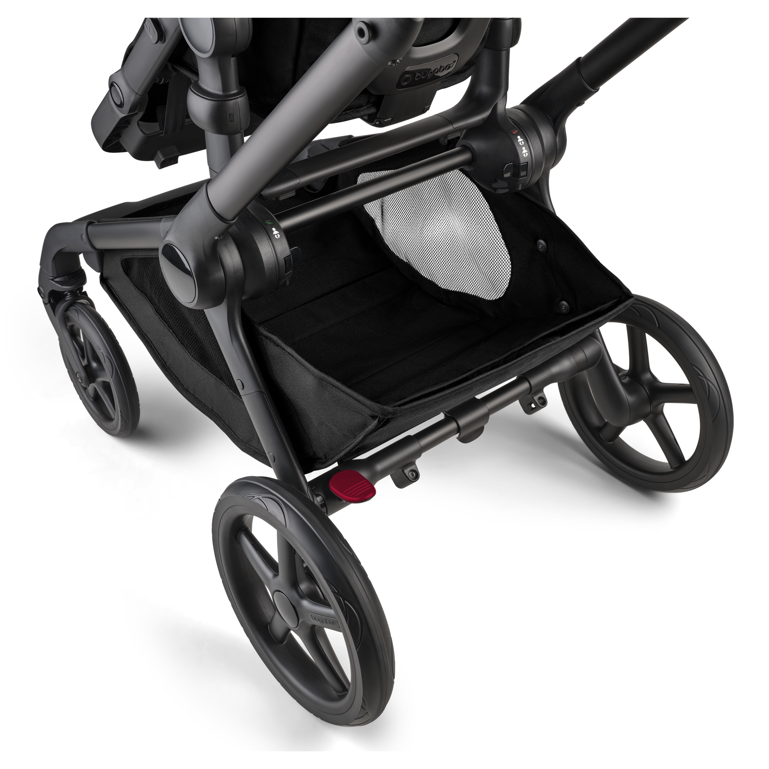Bugaboo Kangaroo 2-in-1 pram black base, forest green fabrics, forest green sun canopy - Thumbnail Slide 5 of 12