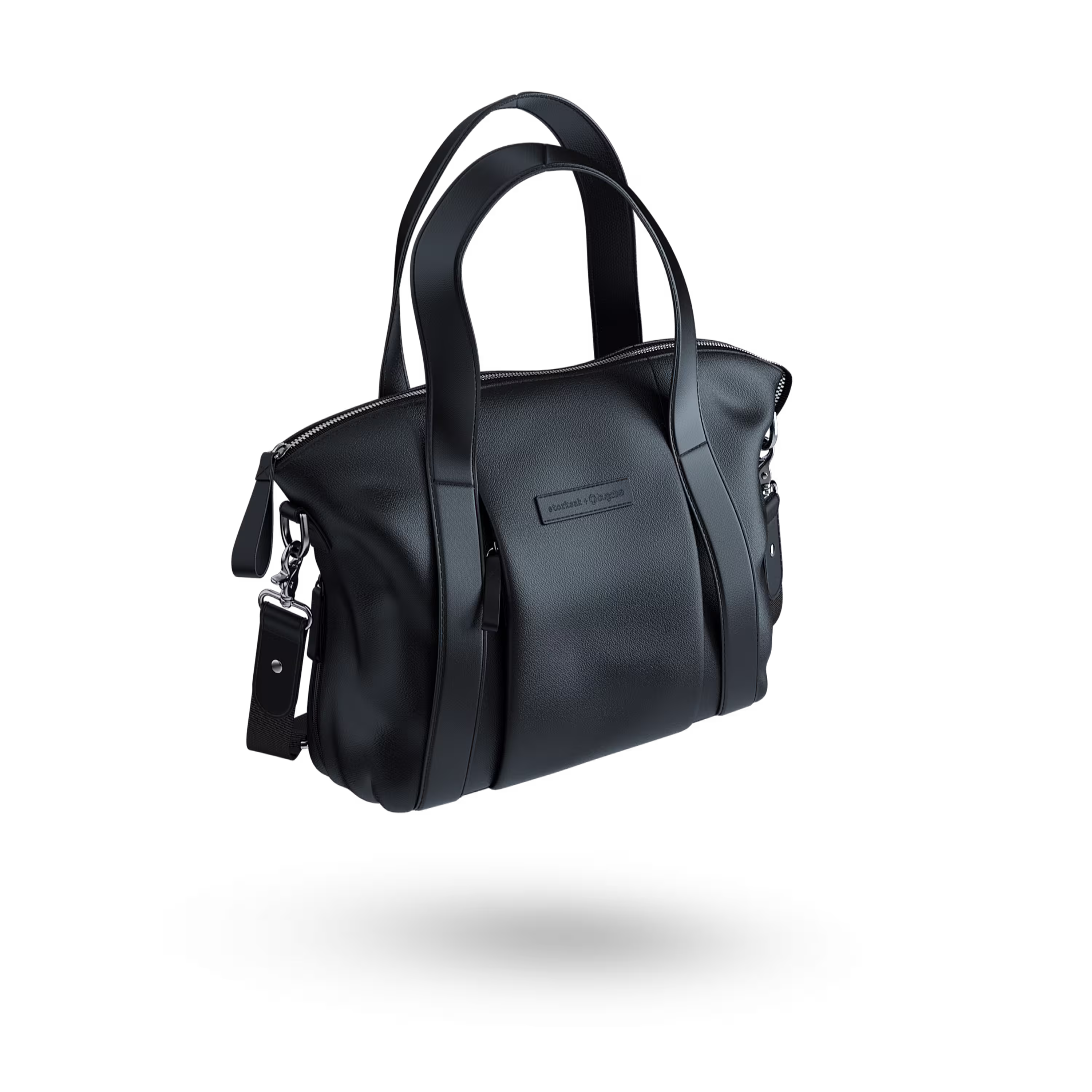 Storksak + Bugaboo leather bag BLACK - Main Modal Image Slide 3 of 8