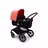 Refurbished Bugaboo Fox 3 complete BLACK/MIDNIGHT BLACK-SUNRISE RED - Thumbnail Slide 3 of 7