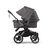 Bugaboo Donkey 5 Duo double stroller graphite base, grey mélange fabrics, grey mélange sun canopy - Thumbnail Slide 3 of 11