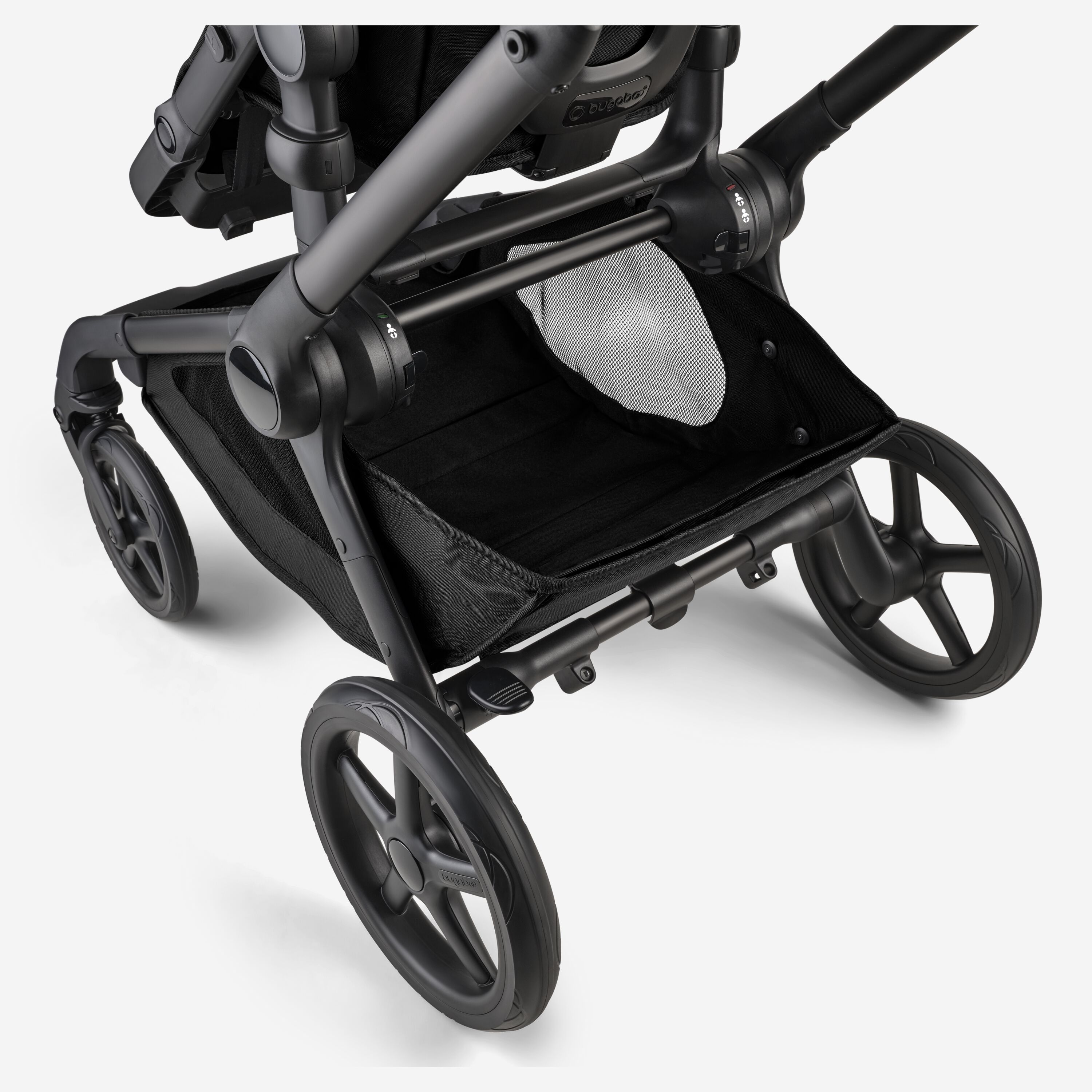 Bugaboo Kangaroo 2-in-1 stroller black base, forest green fabrics, forest green sun canopy - Main Modal Image Slide 8 of 18