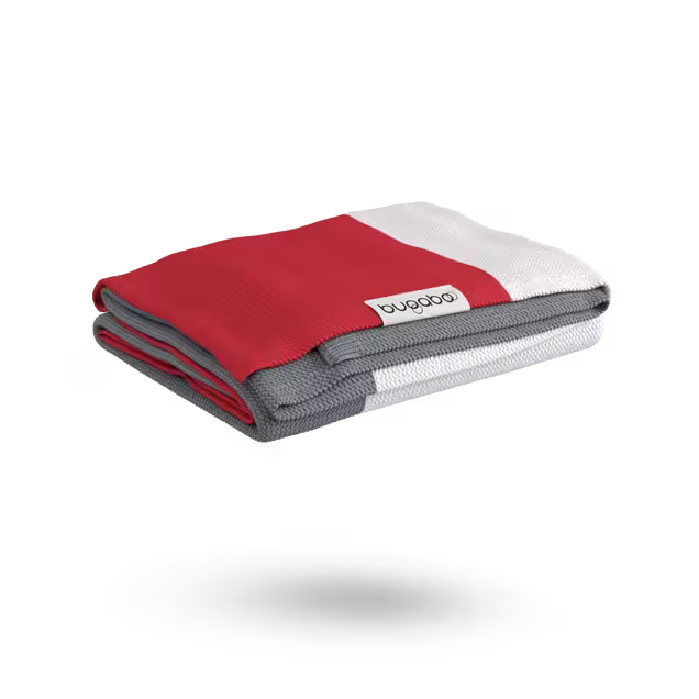 Refurbished Bugaboo Light Cotton Blanket - NEON RED MULTI - Main Image Slide 2 of 10