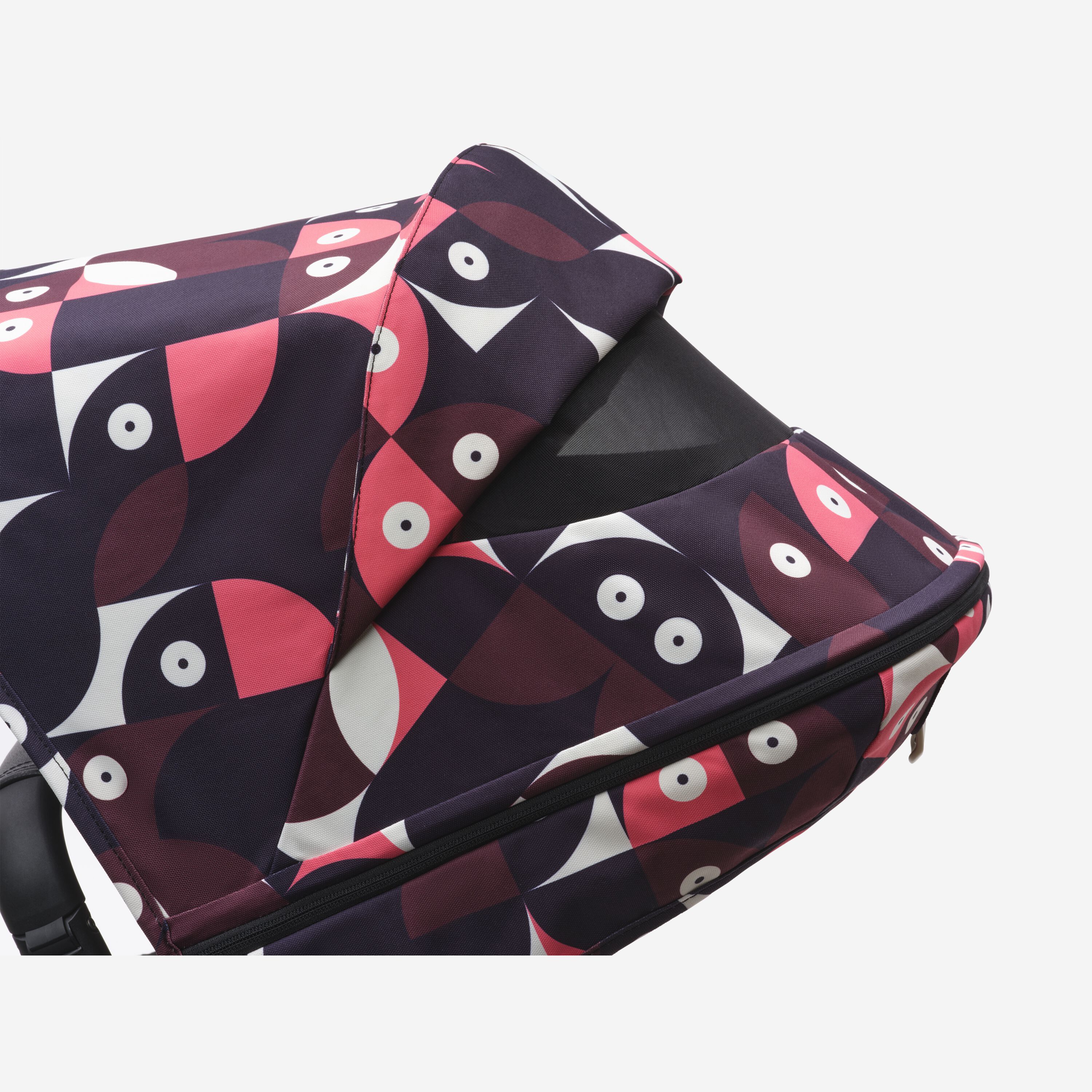 Bugaboo Donkey 5 sun canopy Animal Explorer PINK/ RED - Main Modal Image Slide 3 of 3