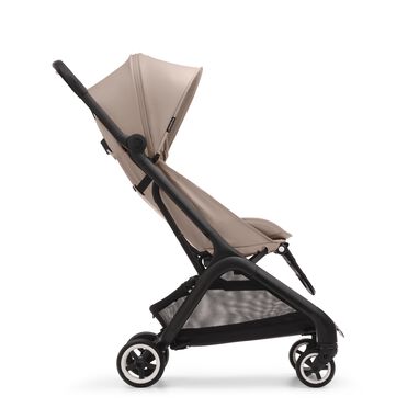 Bugaboo Butterfly travel stroller black base, desert taupe fabrics, desert taupe sun canopy - view 2