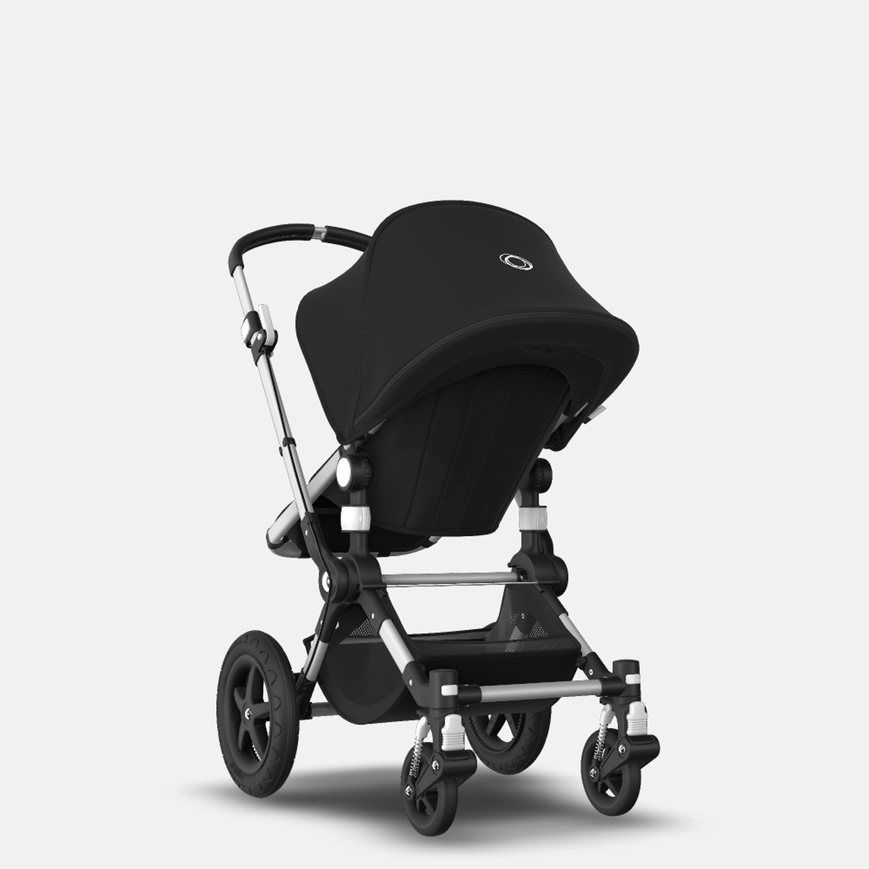 Bugaboo Cameleon 3 Plus seat and carrycot pushchair black sun canopy, black fabrics, aluminium base - Main Modal Image Slide 5 of 8