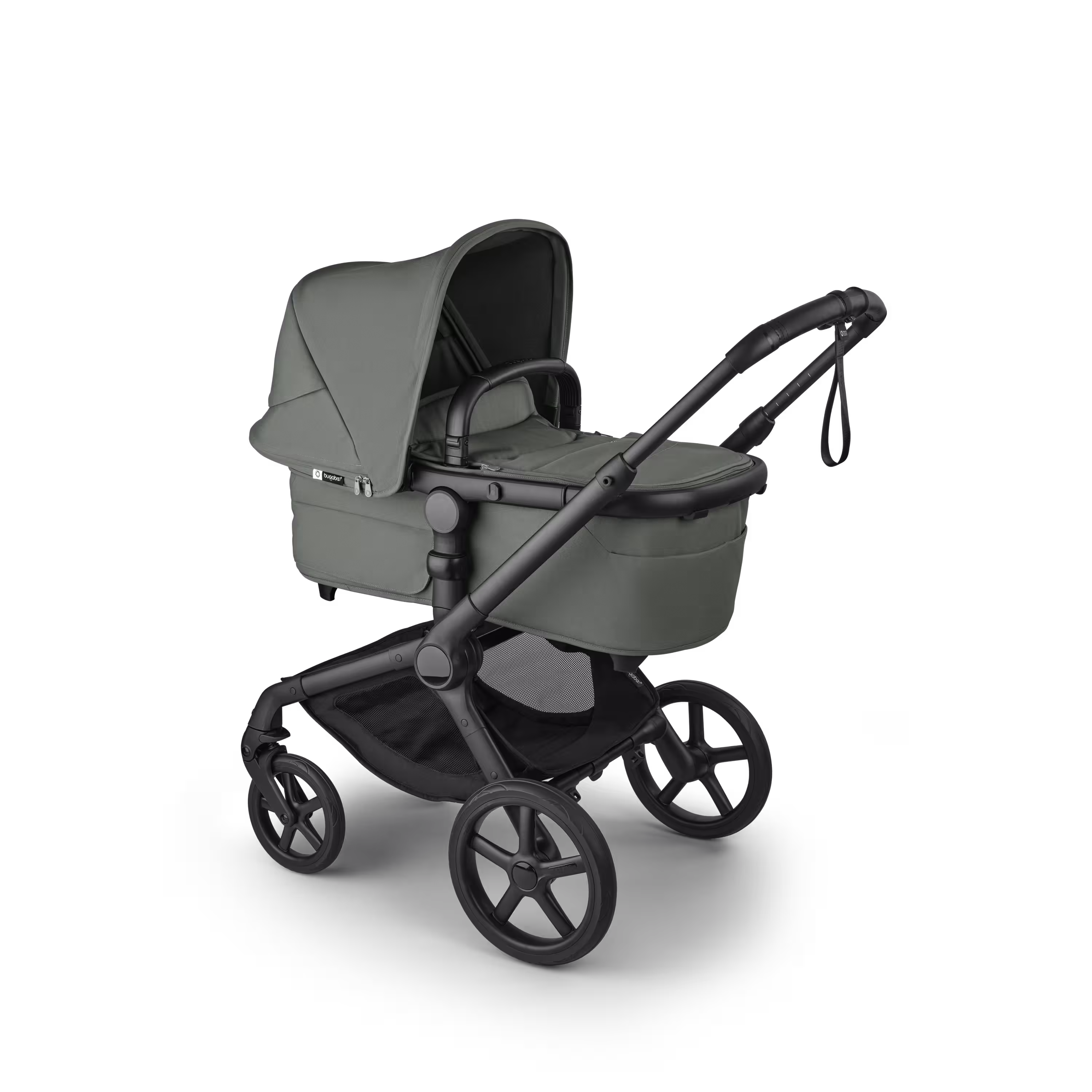 Bugaboo Fox 5 Renew 2-in-1 pushchair black base, forest green fabrics, forest green sun canopy - Main Modal Image Slide 2 of 11