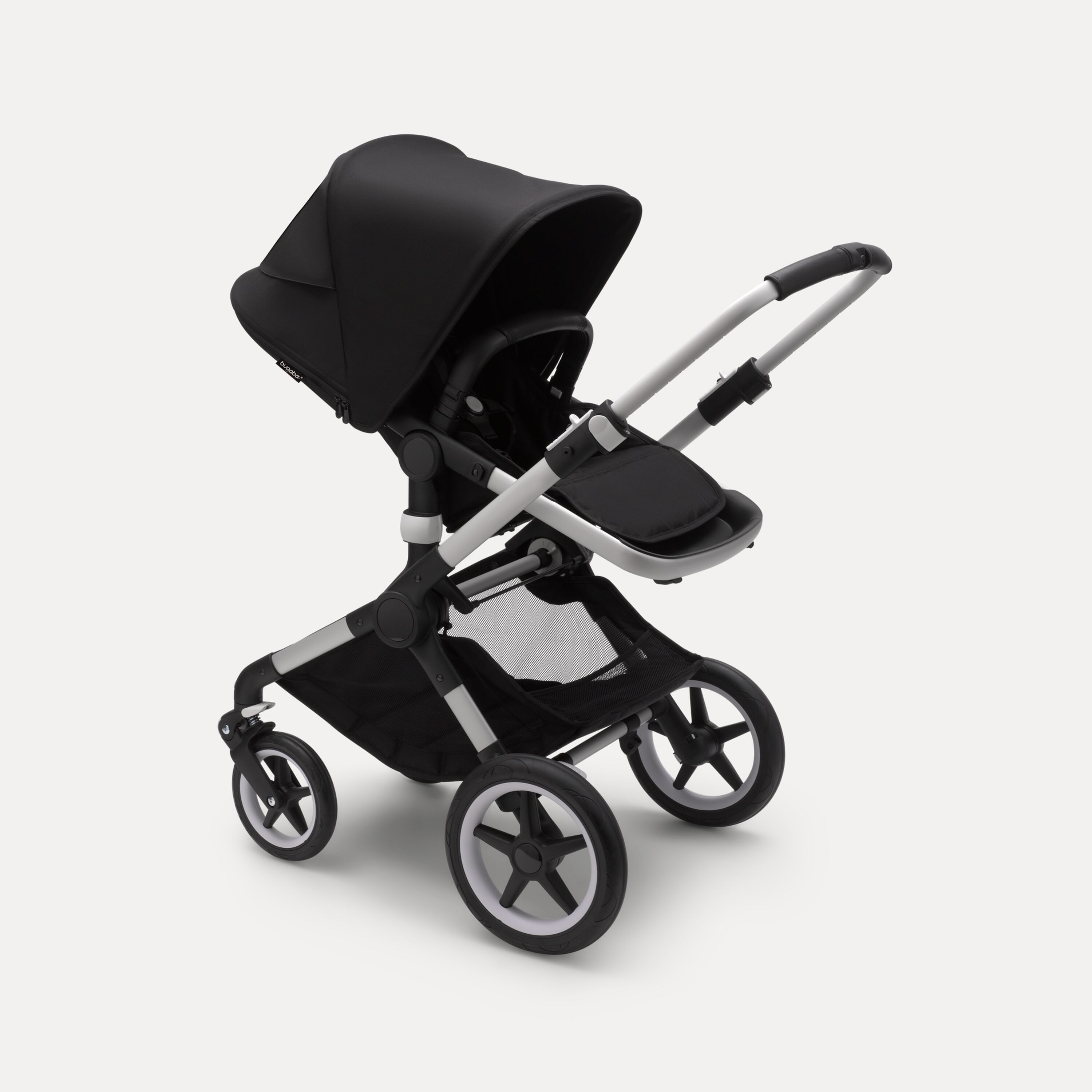 Bugaboo Fox 3 bassinet and seat stroller  aluminium base, midnight black fabrics, midnight black sun canopy - Main Modal Image Slide 1 of 3