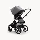Bugaboo Fox 3 bassinet and seat stroller graphite base, grey melange fabrics, grey melange sun canopy