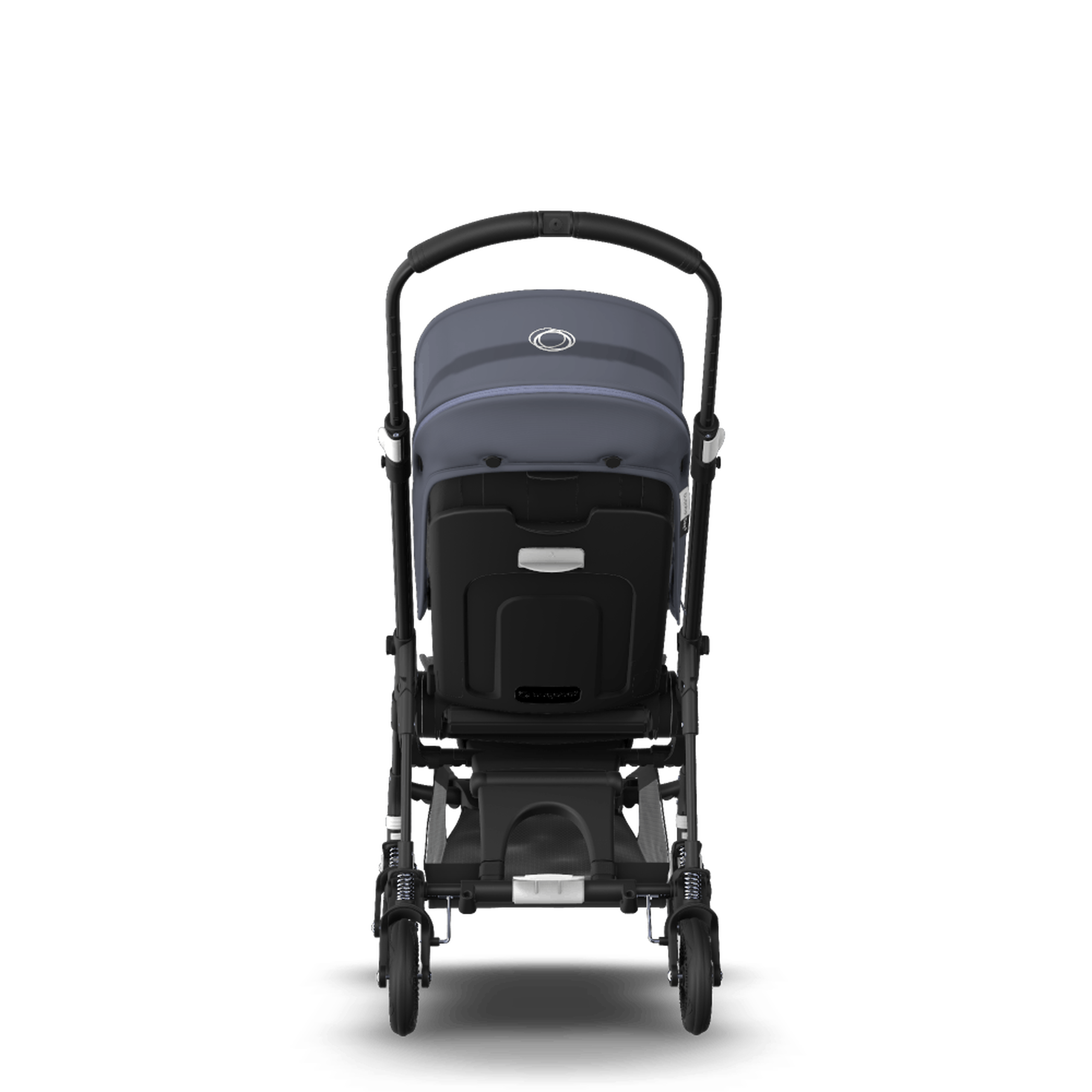 Bugaboo Bee 5 seat stroller steel blue sun canopy, grey melange fabrics, black base - Thumbnail Slide 3 of 6