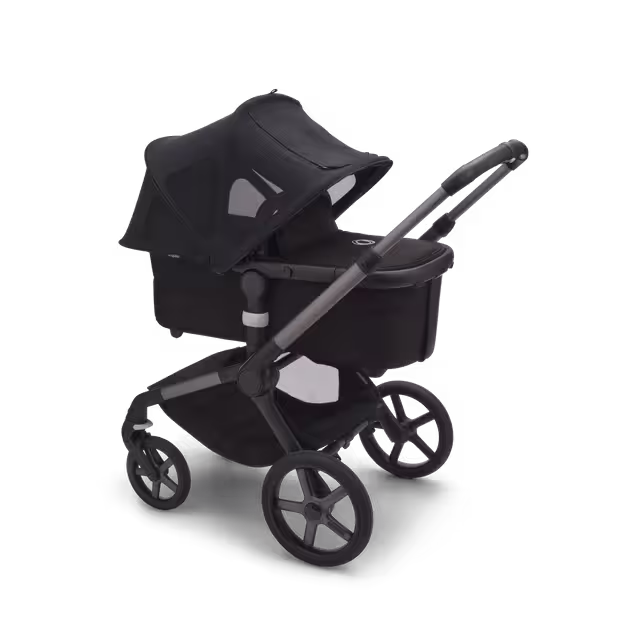 Bugaboo Fox/Cameleon3/Lynx breezy sun canopy v2 MIDNIGHT BLACK - Main Image Slide 2 of 6