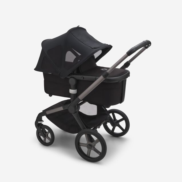 Bugaboo Fox/Cameleon3/Lynx breezy sun canopy v2 MIDNIGHT BLACK - Main Image Slide 2 of 6
