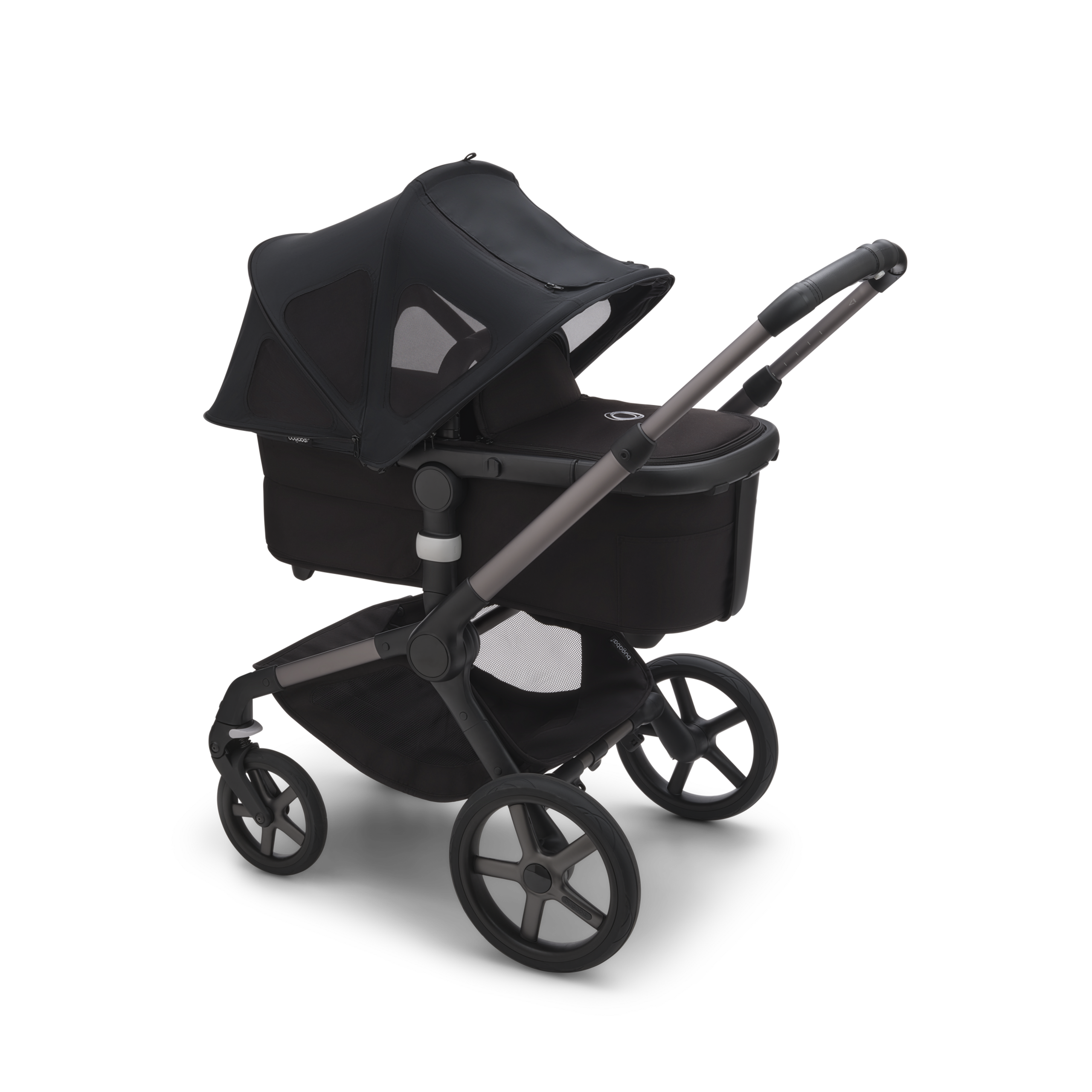 Bugaboo Fox/Cameleon3/Lynx breezy sun canopy v2 MIDNIGHT BLACK - Thumbnail Slide 4 of 5