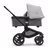 Refurbished Bugaboo Fox 5 bassinet and seat stroller black base, grey melange fabrics, misty white sun canopy - Thumbnail Slide 2 of 11
