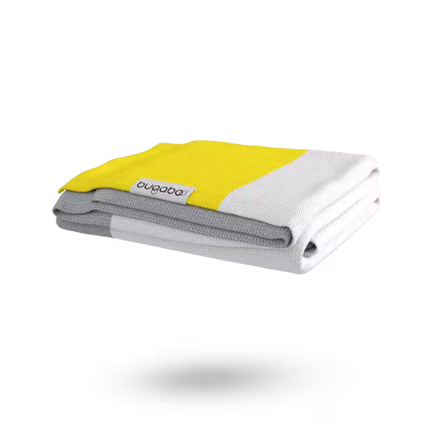 Bugaboo Light Cotton Blanket - BRIGHT YELLOW MULTI - Main Image Slide 8 of 10