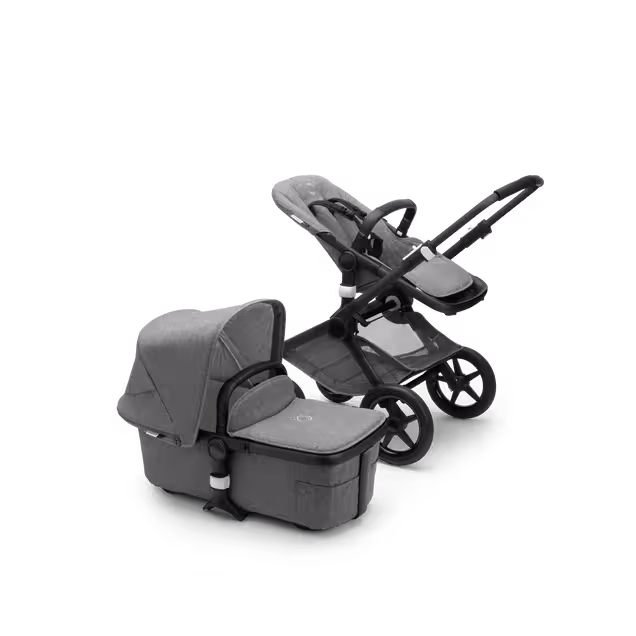 Bugaboo Fox 2 complete | BLACK/GREY MELANGE-GREY MELANGE - Main Image Slide 1 van 3
