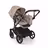 Bugaboo Donkey 6 2-in-1  stroller black base, desert taupe melange fabrics, desert taupe melange sun canopy - Thumbnail Slide 3 of 10