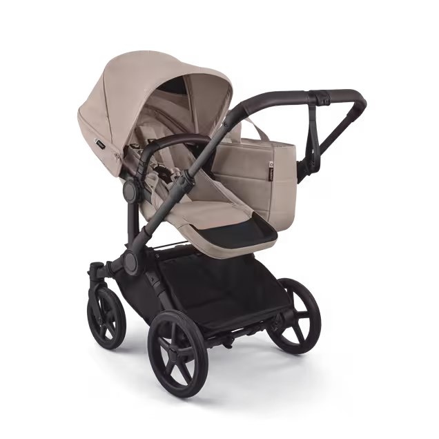 Bugaboo Donkey 6 2-in-1  stroller black base, desert taupe melange fabrics, desert taupe melange sun canopy - Main Image Slide 3 of 10