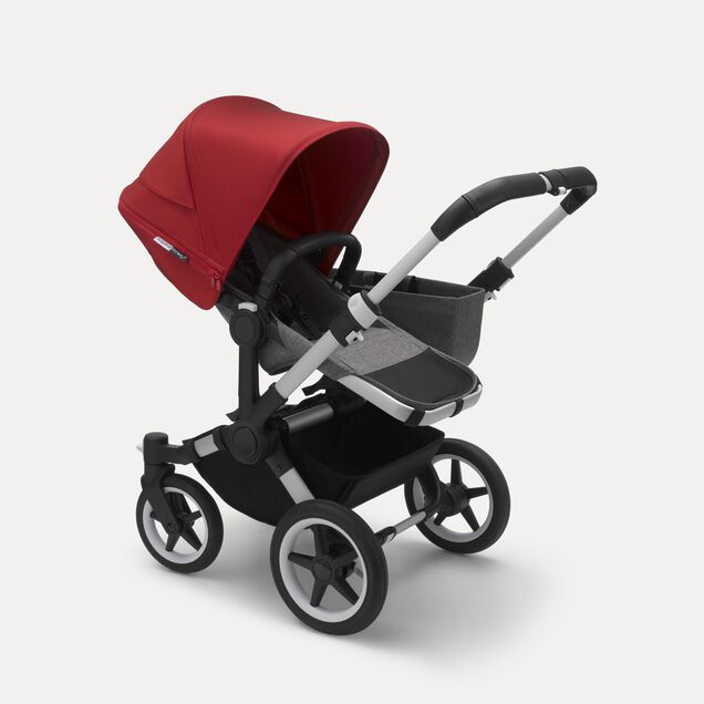 Bugaboo Donkey3 mono complete ASIA ALU/GREY MELANGE-RED - Main Image Slide 2 of 4