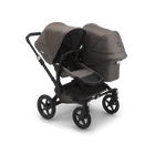 Bugaboo Donkey 3 Duo seat and carrycot pushchair mineral taupe melange sun canopy, mineral taupe melange fabrics, black base