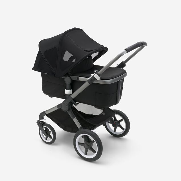 Bugaboo Fox/Cameleon3/Lynx breezy sun canopy MIDNIGHT BLACK - Main Image Slide 3 of 5